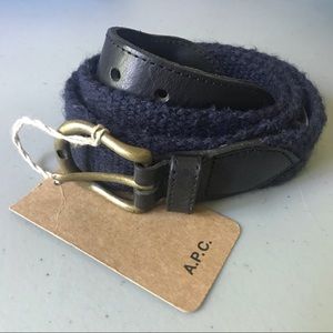 A.P.C. Navy Blue Belt